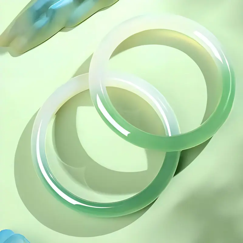JUNWEN Chalcedony Bangles Women's-2