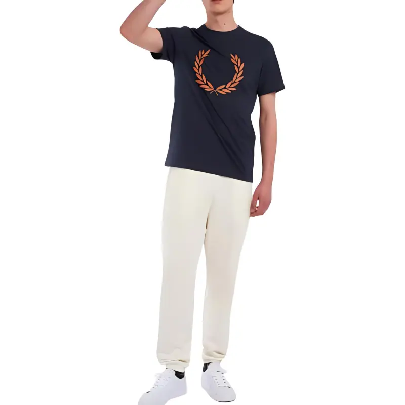 FRED PERRY T Shirt Men's Marine Blue-2