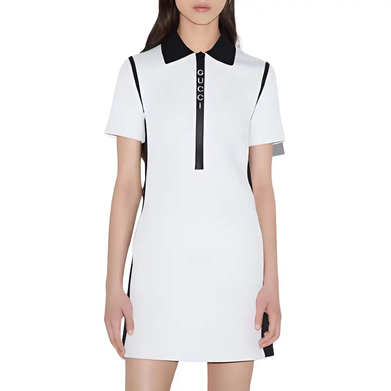 GUCCI Jacquard Mini Polo Dress-3
