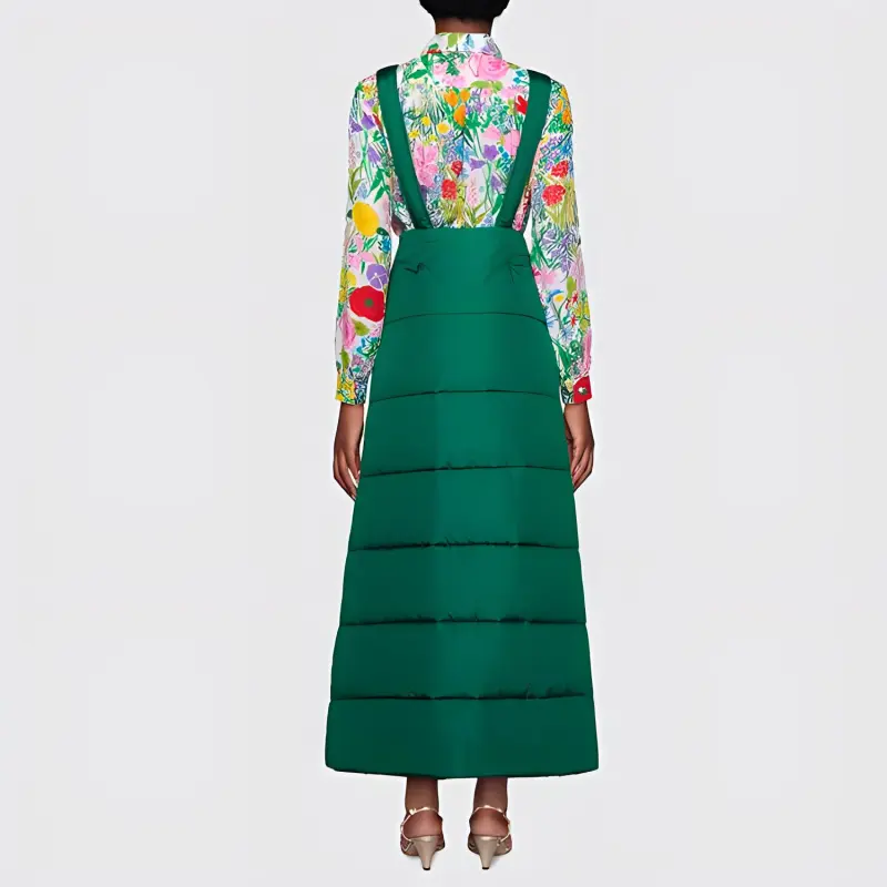 The North Face X GUCCI X The North Face Casual Long Skirts Women's Green-1