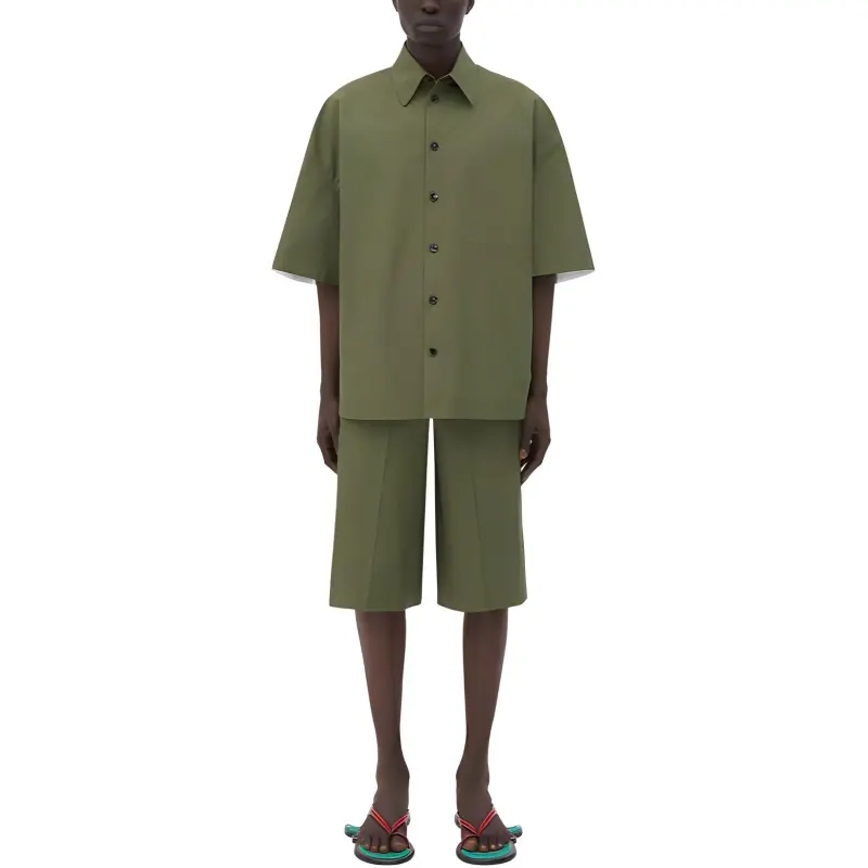 Bottega Veneta Casual Shorts Men's Green-2
