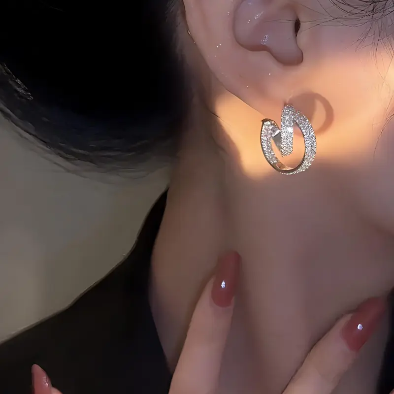 Vegetarian S925 Silver Earrings Women's-5