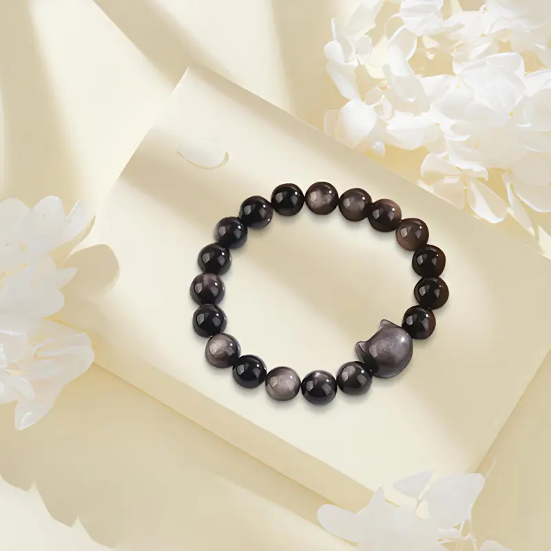 RboySe Obsidian Bracelets Unisex-3