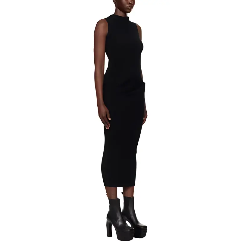 RICK OWENS/RO Sleeveless Dress Women's Black-2