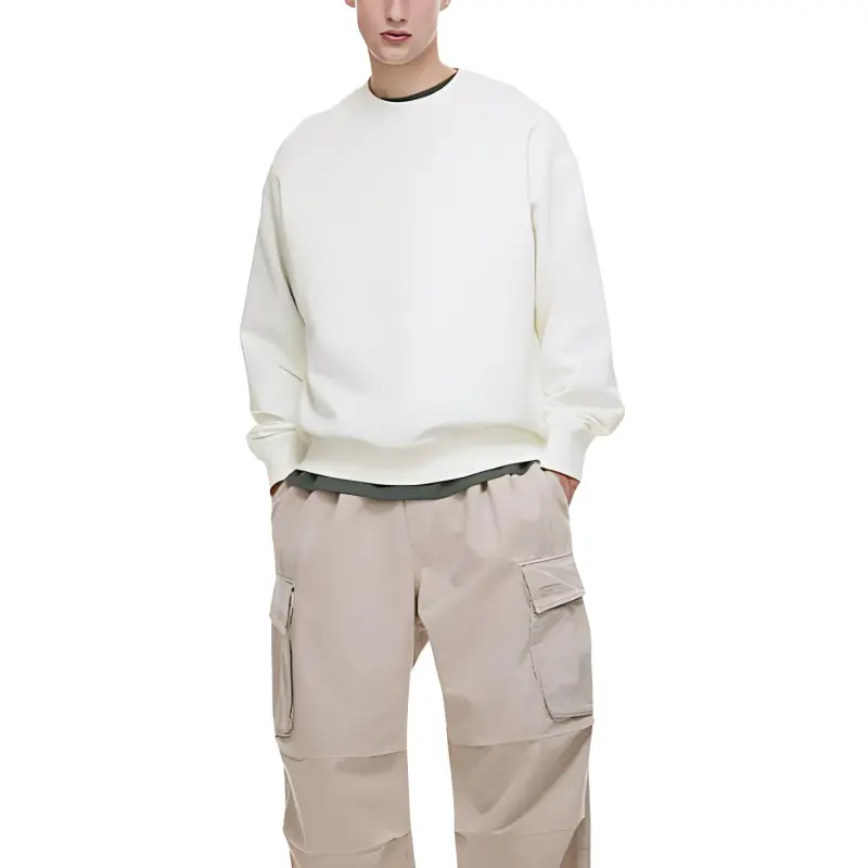 H&M Sweatshirts Men White-3