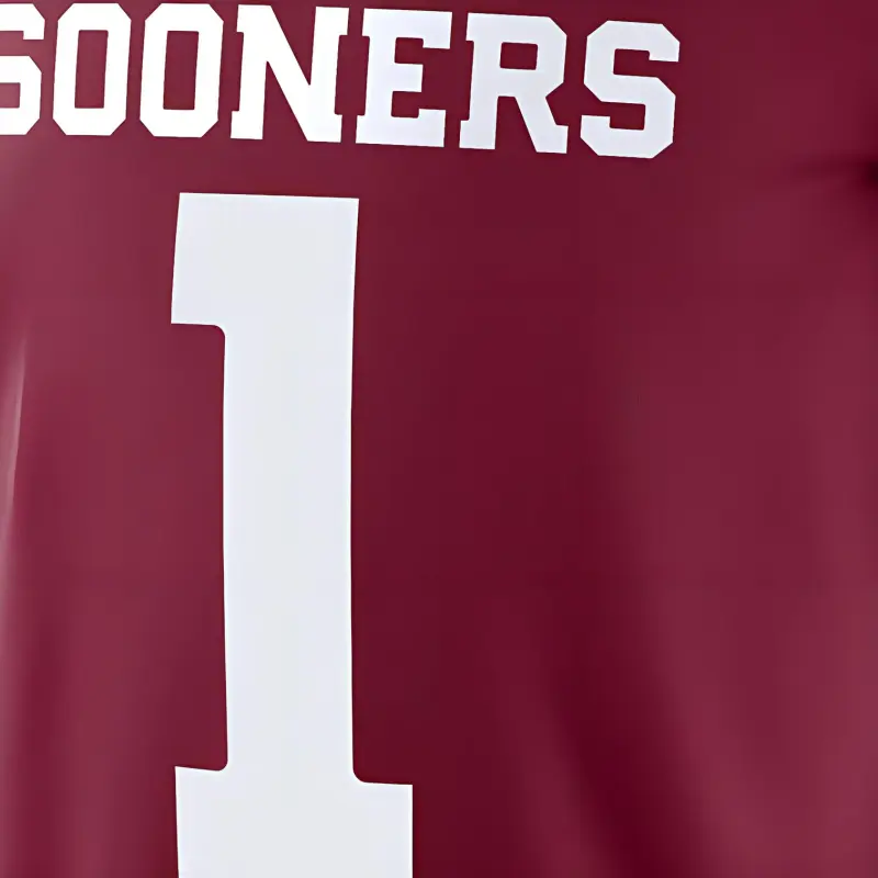 JORDAN Oklahoma Sooners Men's JORDAN Dri FIT College Game Jersey-2