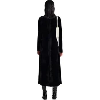 Roselingling Long-Sleeved Dresses Women's Elegant Black