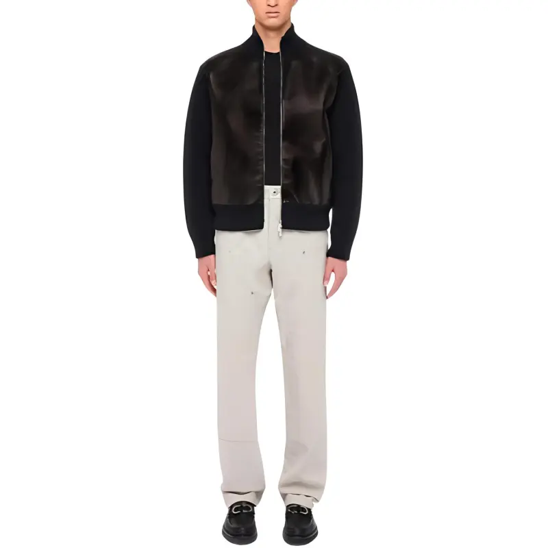 Ferragamo Leather Jacket-1