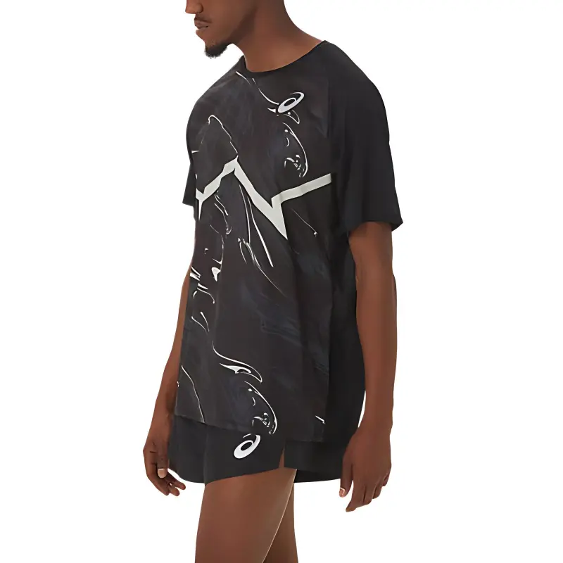 Asics CJ LINE LIGHT SS TOP T Shirt Men's Black-3