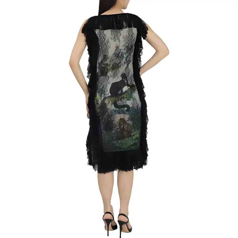 Burberry Sleeveless Dresses Women's Black-2
