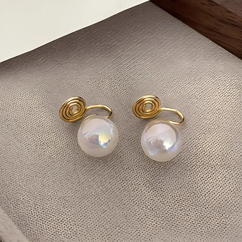 Yiru Alloy Clip On Earrings Women's-3