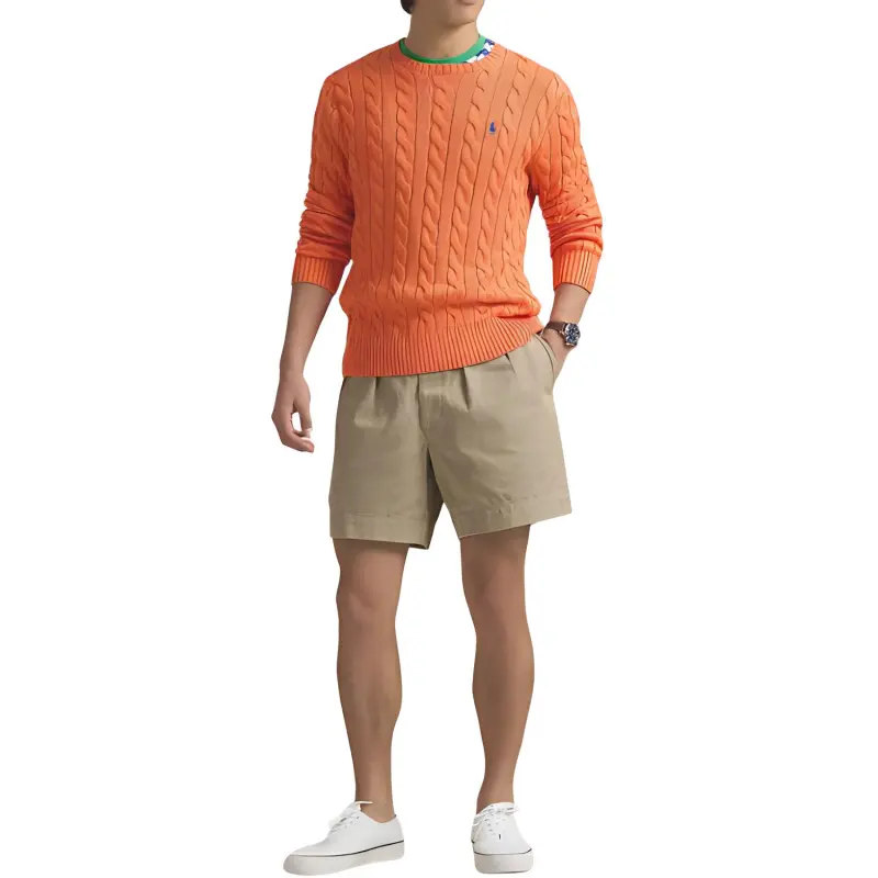 Polo Ralph Lauren Logo Embroidered Cable Knit Jumper-1