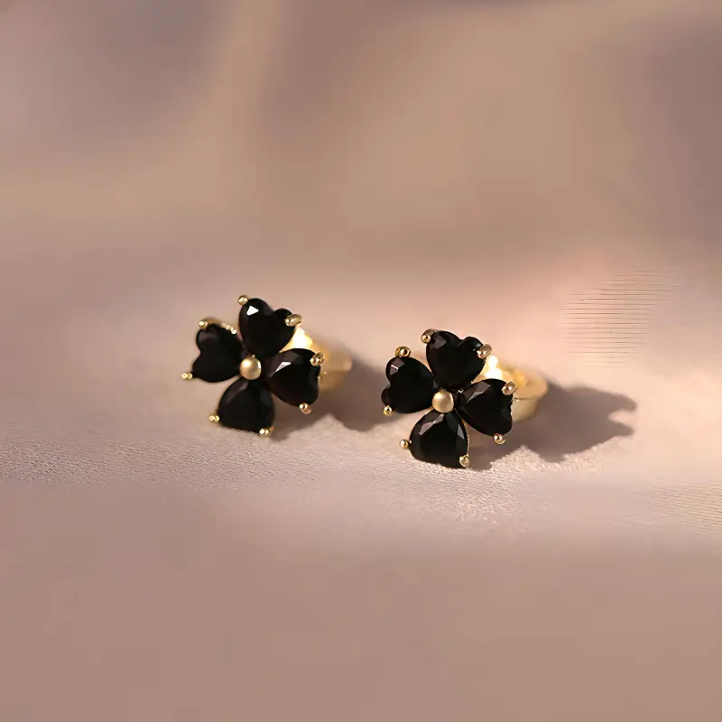 SINO GEM 999 Fine Silver Earrings Women's-2