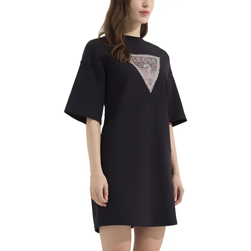 GUESS Short-Sleeved Dresses Women's Black-4