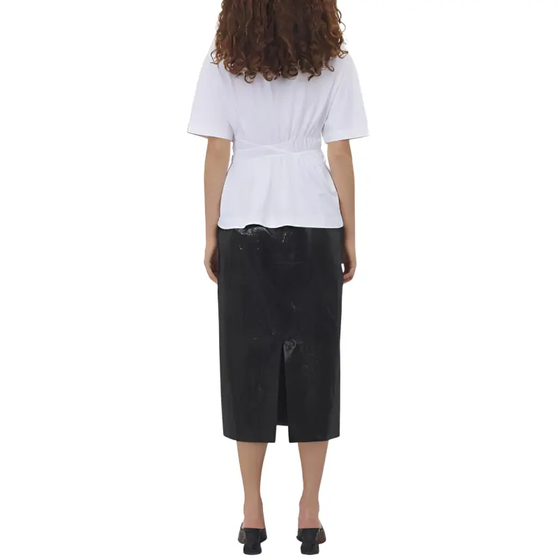 Alexander McQueen Gathered Crewneck T Shirt-2