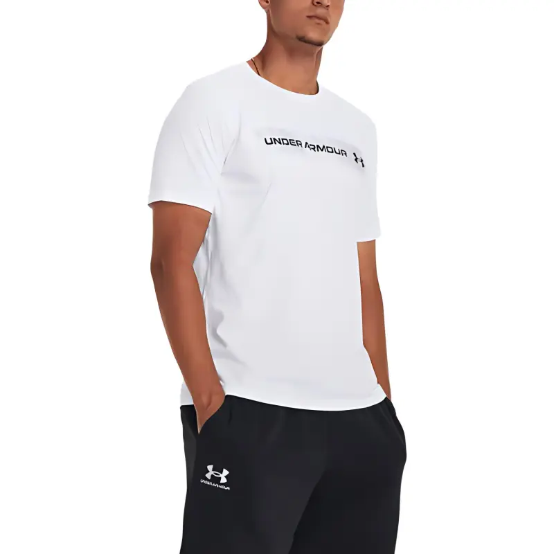 Under Armour T Shirts Men White-1