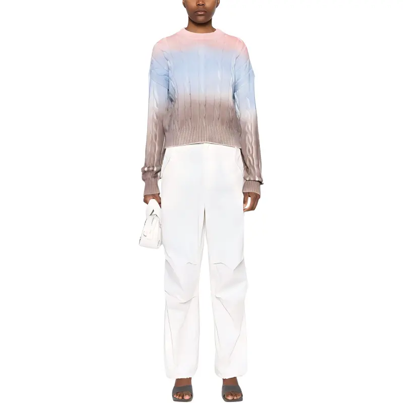MSGM Cable Knitted Crewneck Jumper-1