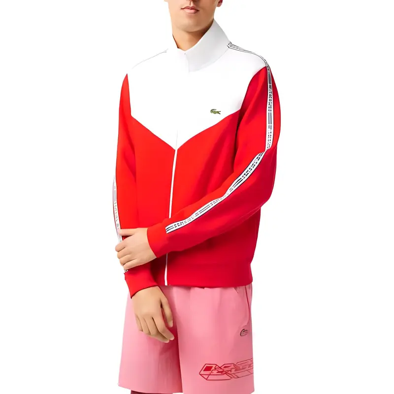 LACOSTE Jackets Coats Men's Red/White-1