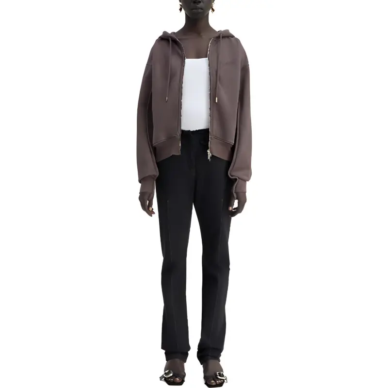 Jacquemus Le Sweater Camargue Zippé Jackets Coats Unisex Brown-6