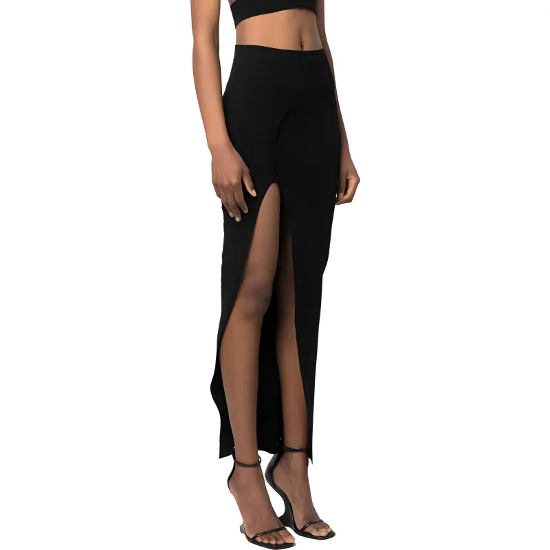 RICK OWENS Theresa Panelled Midi Skirt-3
