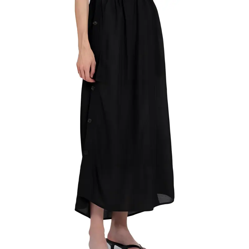 TOTEME Casual Long Skirts Women's Black-2