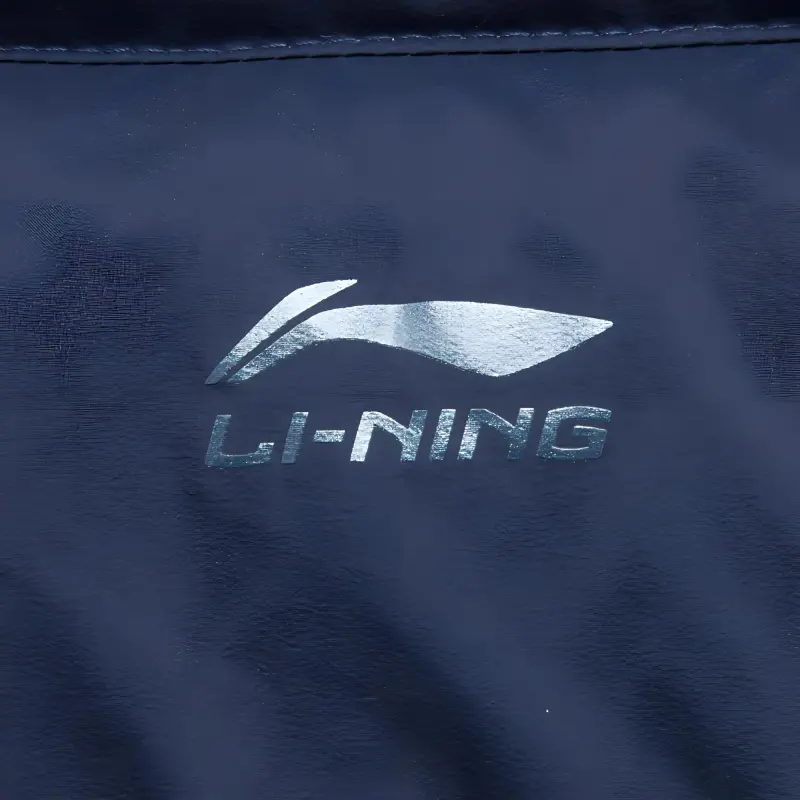 LiNing Sports Life Collection Down Jacket Women's Standard White/Deep Iris Blue All Over Print-3
