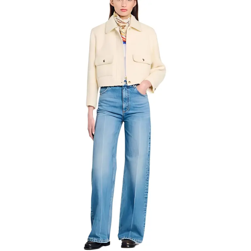 Sandro Embossed buttons Jacket-1