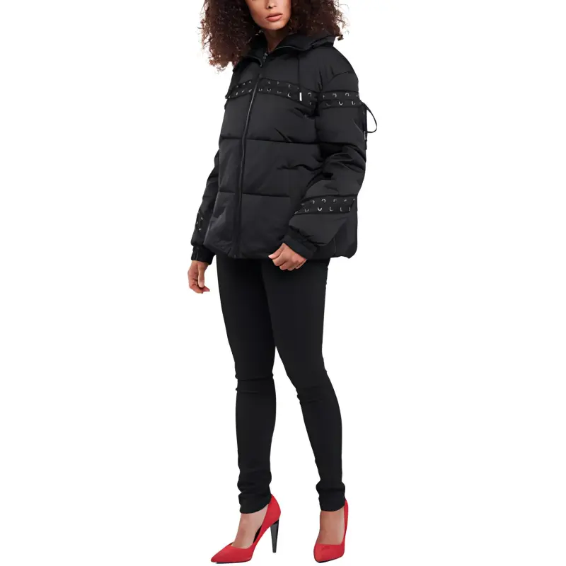 GUESS Jackets Coats Women's Black-1