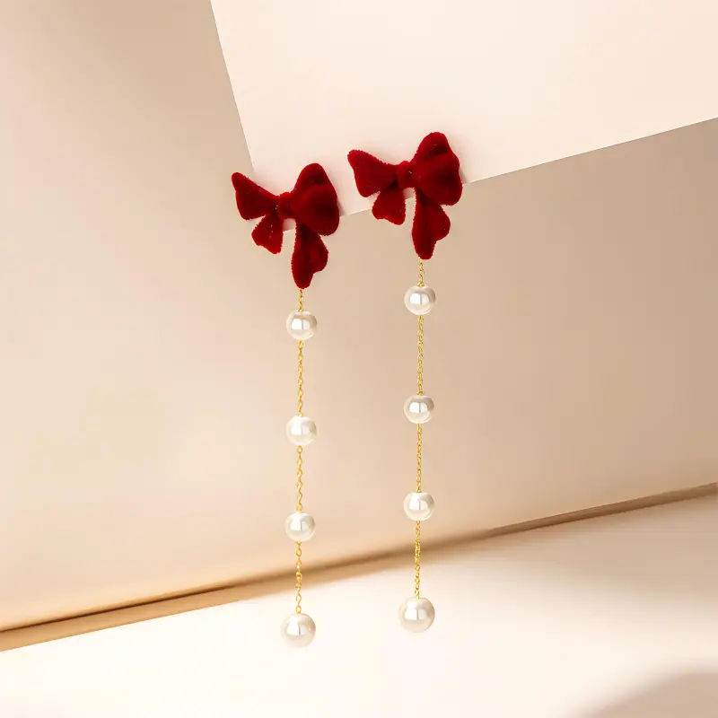 QLADY S925 Silver Stud Earrings Women's-1