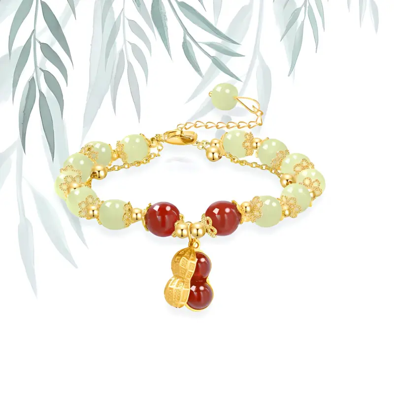 Chongqing Gold Store Chalcedony Jade Bracelets Unisex-4
