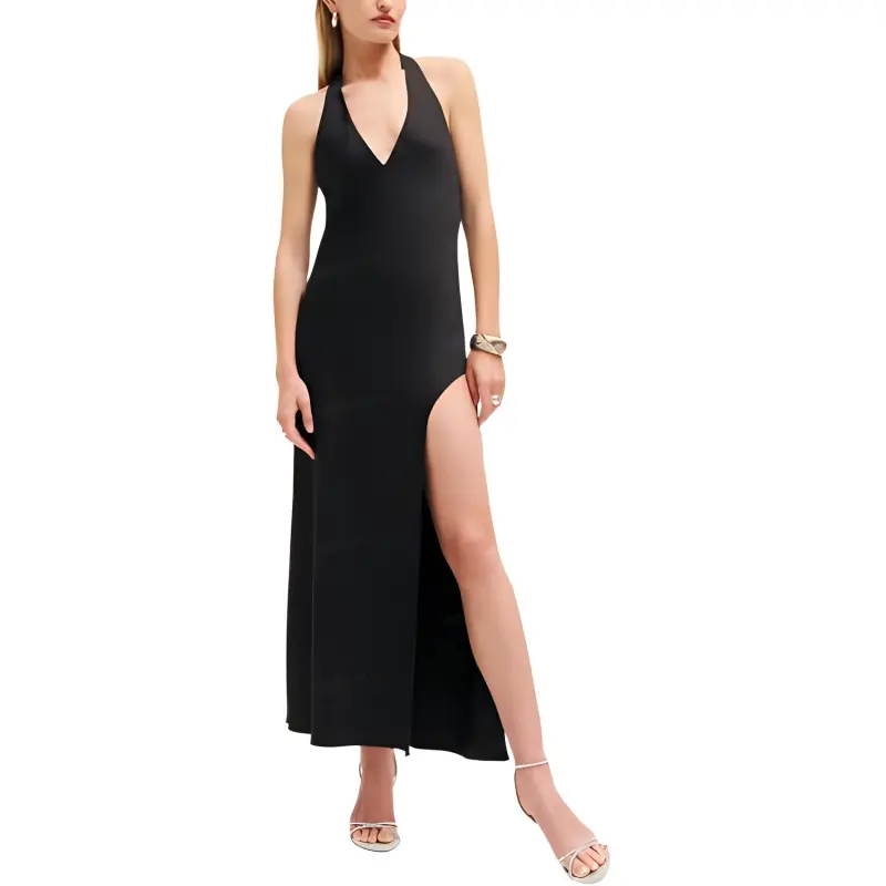 REFORMATION Sleeveless Dress Women's BLACK/Black-1