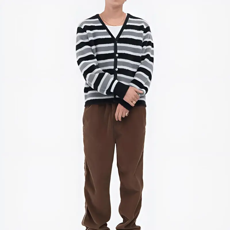 Stussy Striped Cardigan-2