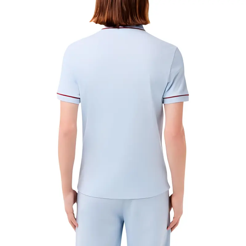 LACOSTE Logo embroidered Contrast trim Polo Shirt-2