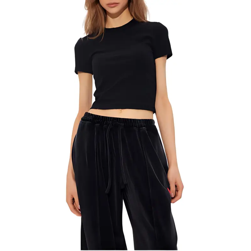 Alexander Wang Logo Jacquard Crewneck Knit Top-1