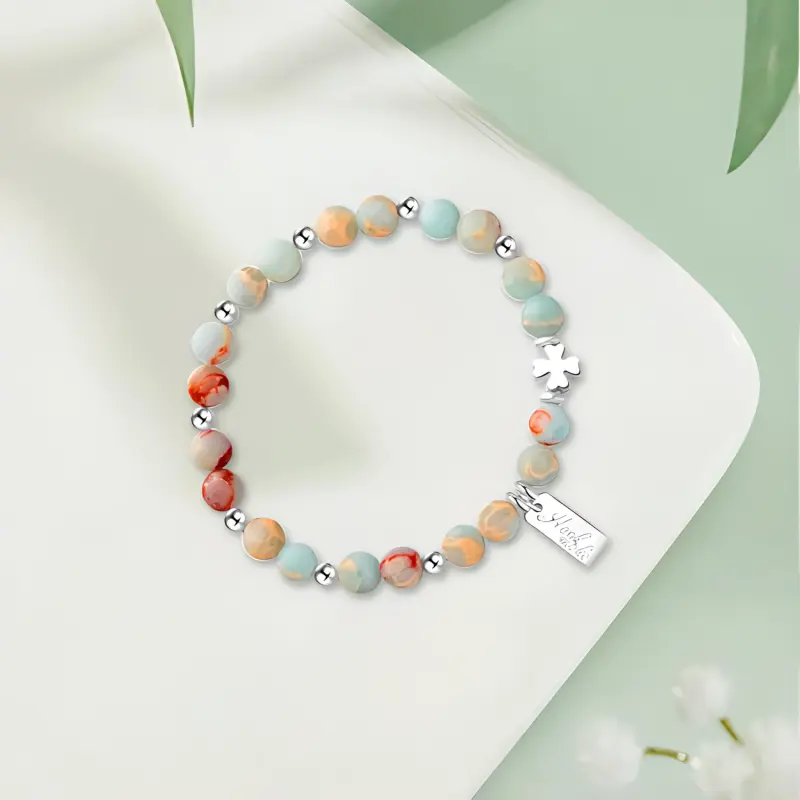 RboySe Shoushan Stone Jade Bracelets Unisex-4