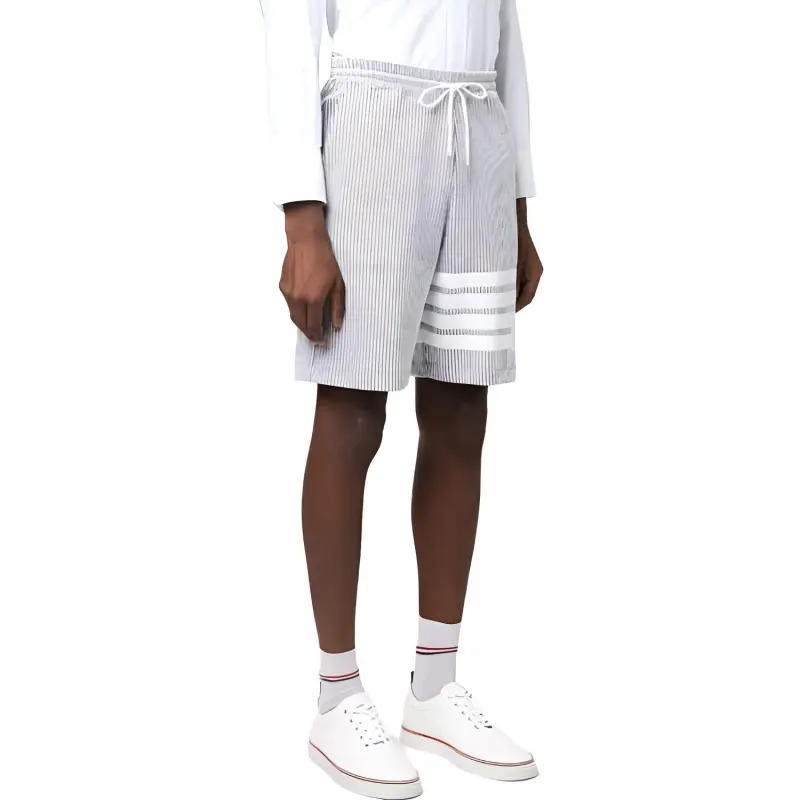 THOM BROWNE 4 Bar Stripe Track Shorts-2