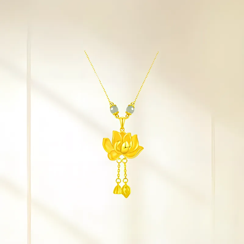 Chongqing Gold Store S999 Fine Silver Necklaces Women's-2