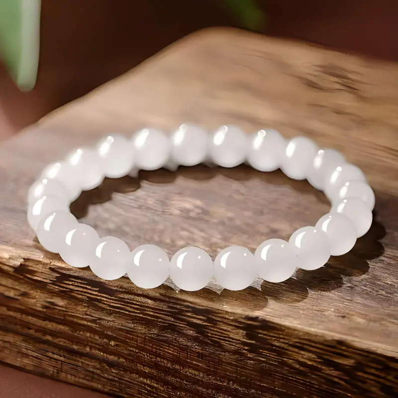 Zhen Yu Zhen Pin Hetian Jade Bracelets White Jade Unisex-1