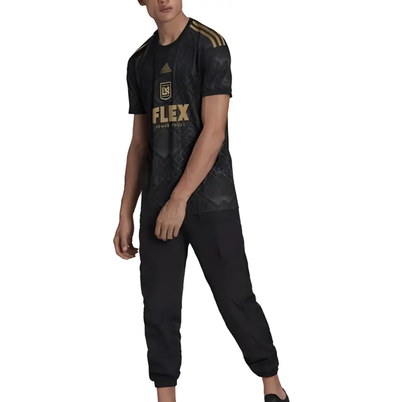 Adidas Free Shipping With AdiClub Los Angeles Fc 22/23 Home Jersey-3
