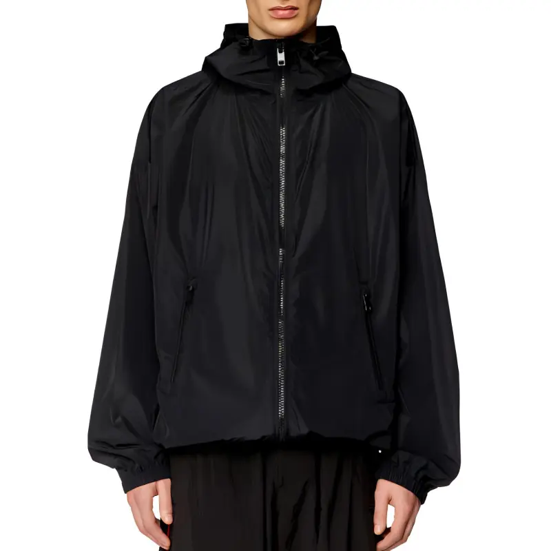 DIESEL J Clog Logo Printed Hooded Jacket-1