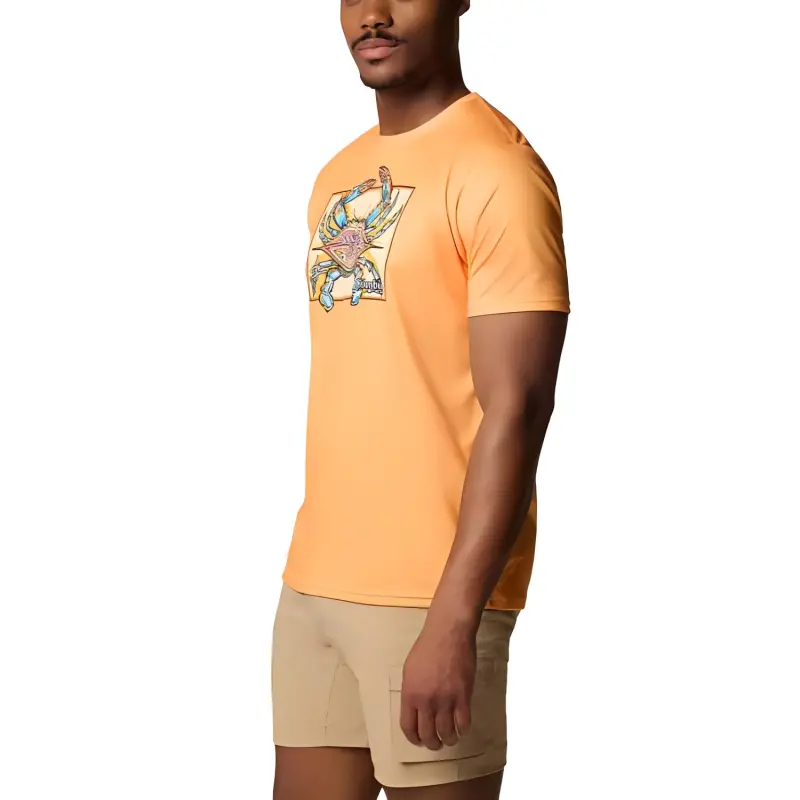 Columbia x Bentley Terminal Tackle PFG Omni Shade Omni Wick T Shirt Men's Orange-2