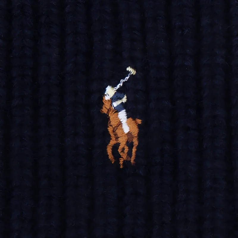 Polo Ralph Lauren Embroidered logo Ribbed knit Hat-2