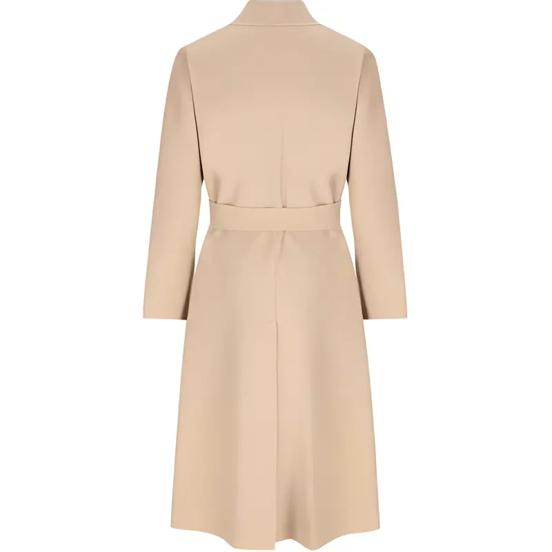 Loro Piana Belted Collarless Long Coat-1