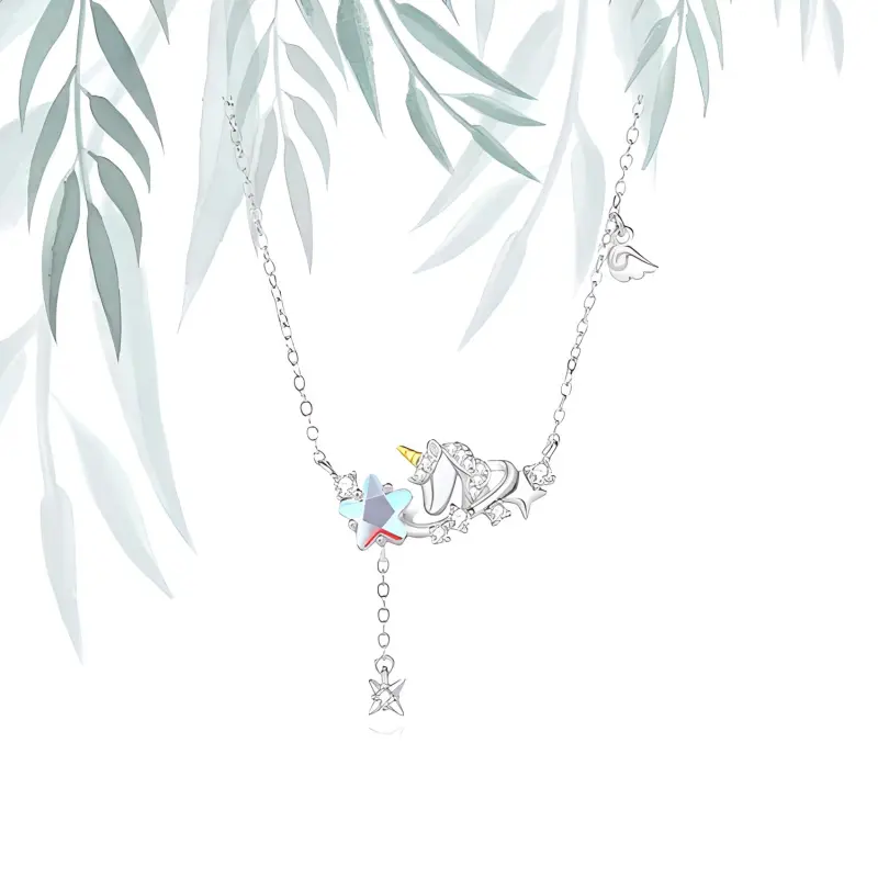 Chongqing Gold Store S925 Silver Necklaces Women's-3
