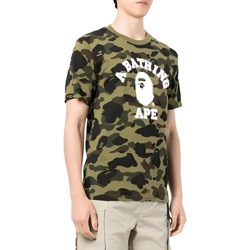 A BATHING APE Bape T-Shirts Men Green-2