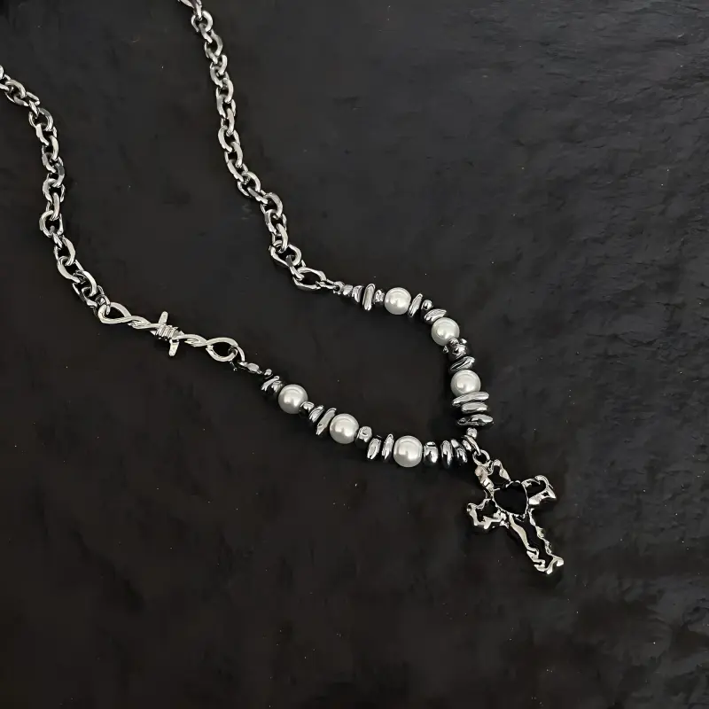 CRUISO Titanium Steel Necklaces Unisex-3