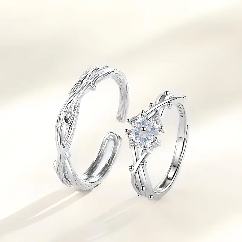 CHINA GOLD Sterling Silver Rings Unisex-2