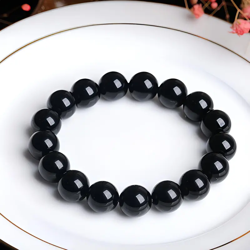 LOVING Obsidian Jade Bracelets Unisex-2
