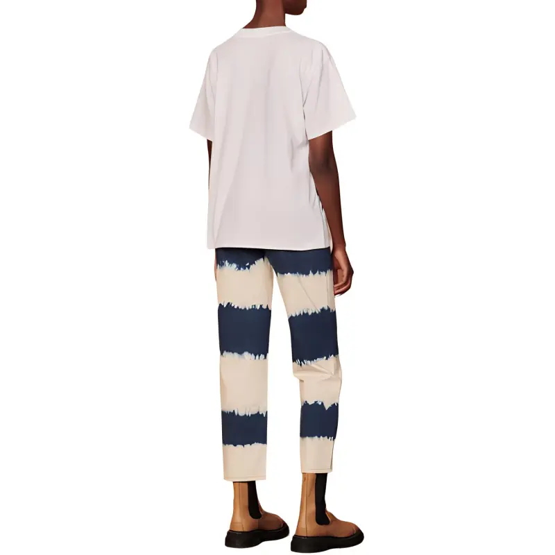 Sandro T Shirt Women's Blue White-1