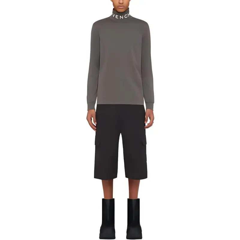 Givenchy T-Shirts Men Dark Gray-1